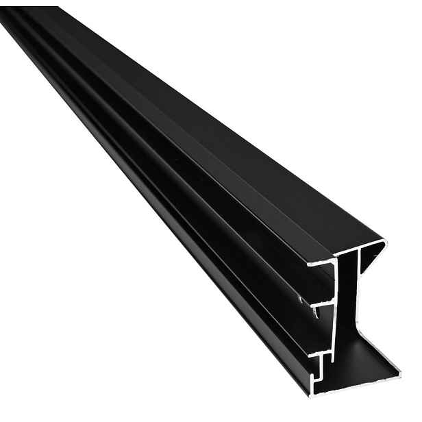 Polysan EASY BLACK stěnový profil pivotových dveří pro pevné sklo, 1900mm