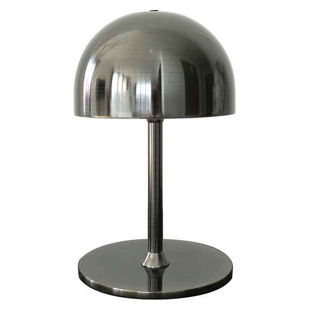 Tmavě šedá LED stolní lampa na dálkové ovládání s kovovým stínidlem (výška 22 cm) Tim – Sirius