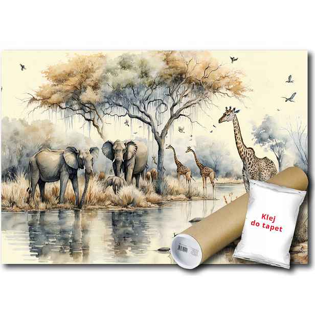Vinylová fototapeta Zvířata Afriky 254x184