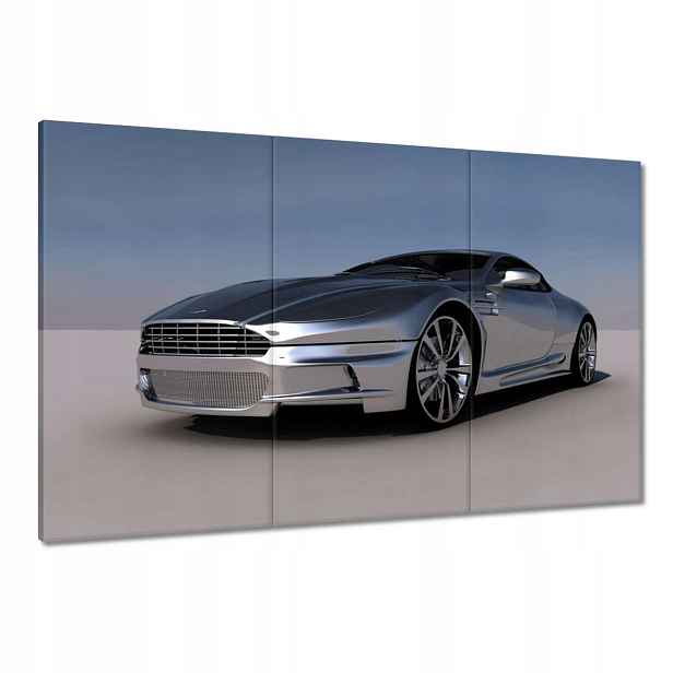 Obrazy 120x80 Stříbrný Aston Martin