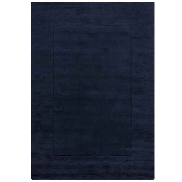 DOPRODEJ: 120x170 cm Kusový ručně tkaný koberec Tuscany Textured Wool Border Blue, 120x170, modrá, ložnice, Flair Rugs