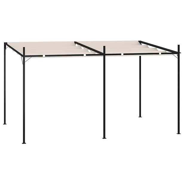 vidaXL Altán se zatahovací střechou 400 x 300 x 233 m krémový
