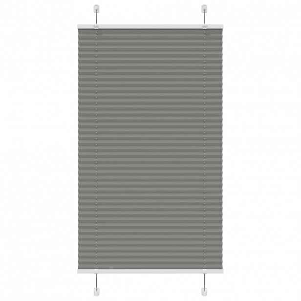 vidaXL Plisovaná roleta antracitová 80x100 cm Šířka látky 79,4 cm