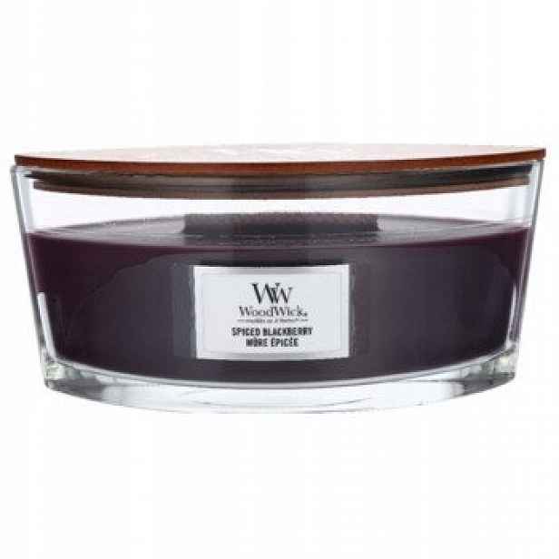 WoodWick Svíčka s vůní Spiced Blackberry (Kořeněné ostružiny) 453,6 g