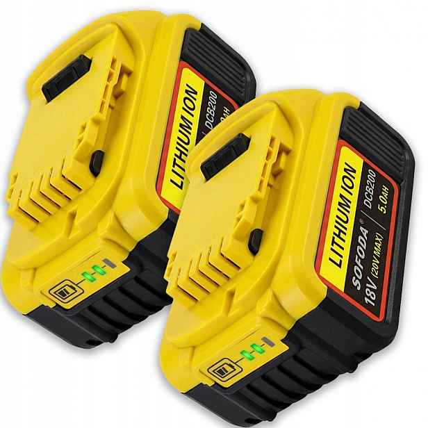 2KS Ultraprostorný Akumulátor Li-ion Pro DeWait 18V 5AH DCB181 DCB180 DCB182