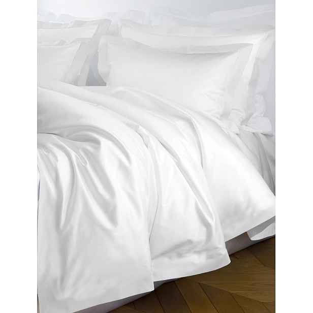 Saténové Povlečení Maro Home Valencia bílé 180x200