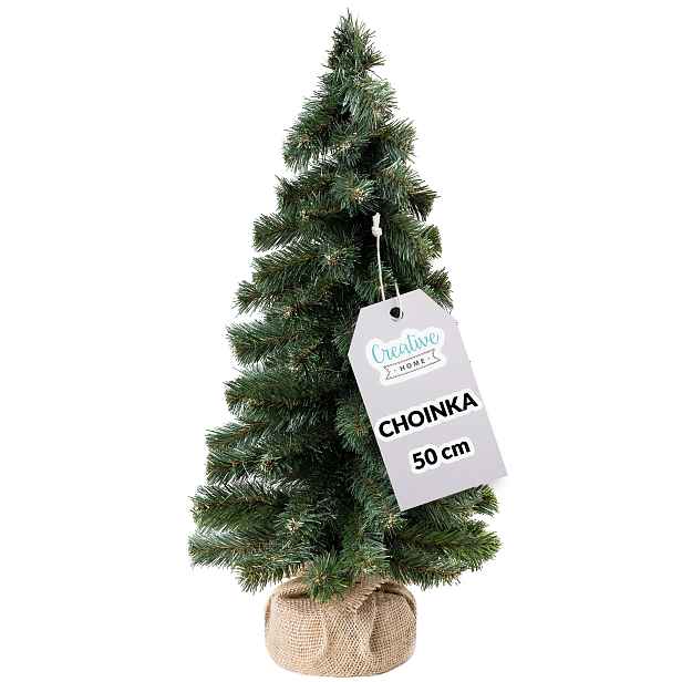 Umělý vánoční stromeček k dekoraci na Vánoce, na stůl, 50 cm