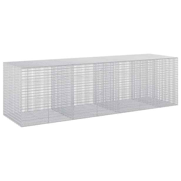 vidaXL Gabion s drátem 3,5 mm a sítem 5x2,5 cm 350x100x100 cm