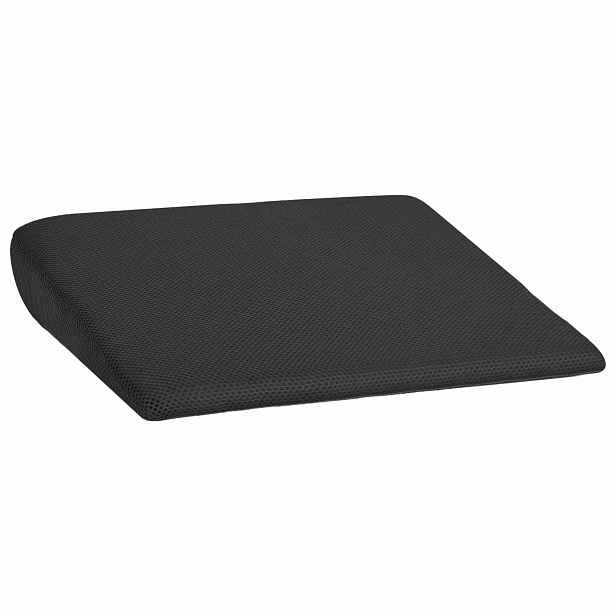 vidaXL Polštář na sedák Černá 39 x 38 x 8,5 cm PU pěna