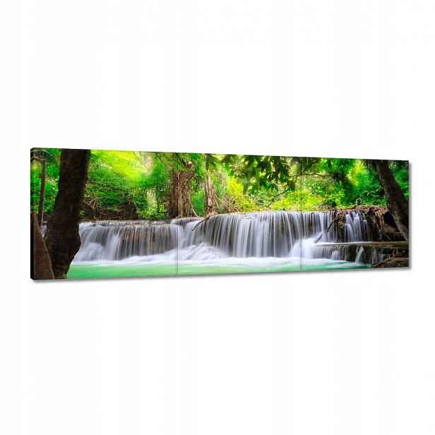 Obrazy 120x40 Krajina vodopád