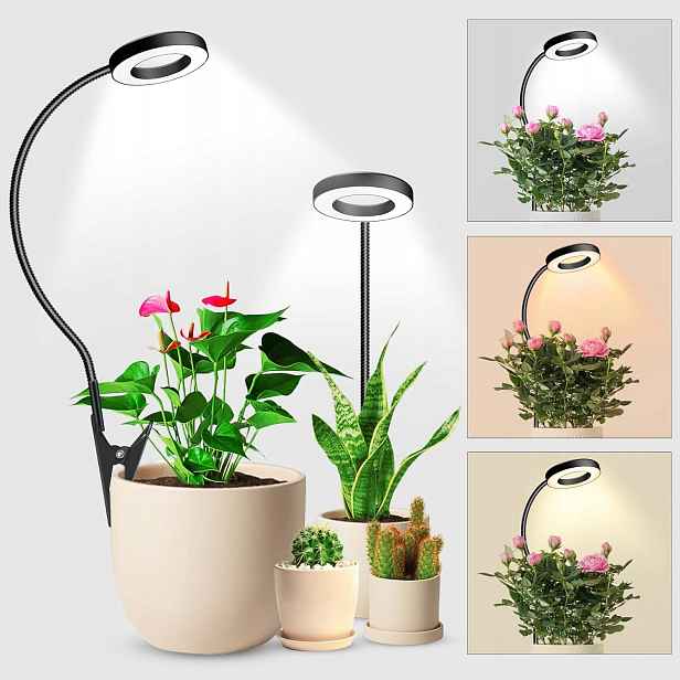 Led Lampa Pro Rostliny Full Spectrum 2 Ks Časovač 6/12/16H 360° Nastavení