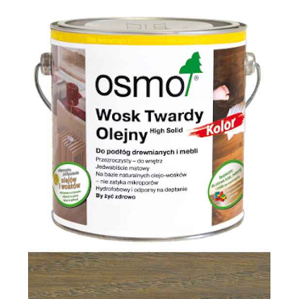 Osmo 3074 Tvrdý vosk olejový 2,5L Grafit