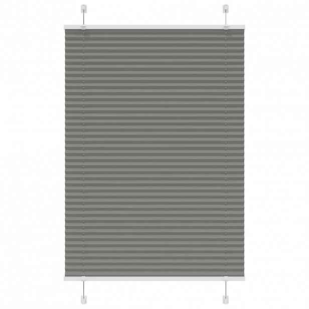 vidaXL Plisovaná roleta antracitová 90x100 cm Šířka látky 89,4 cm