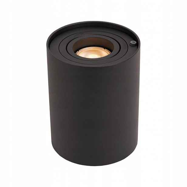 Černá stolní lampa Tube s dotykovým stmíváním do kanceláře Lucide