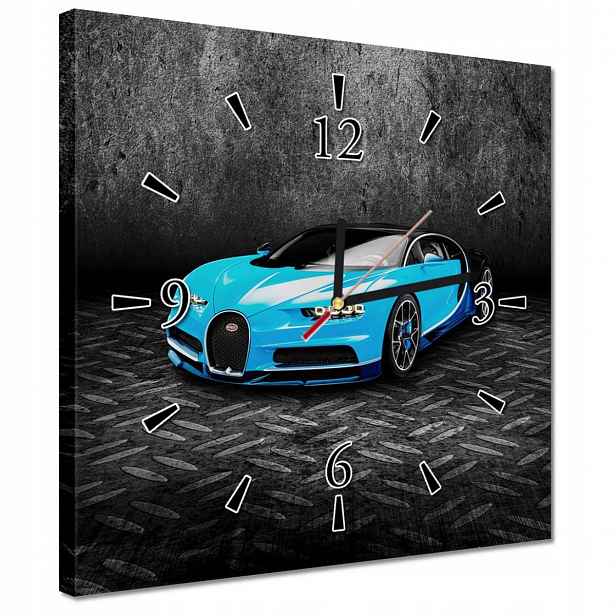 Hodiny 30x30 Bugatti Auto pro chlapce