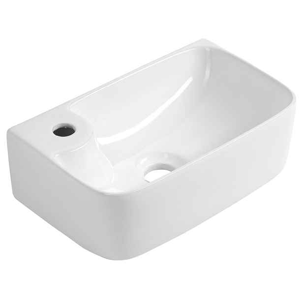 Aqualine BELLE keramické umývátko 36x22cm, bílá