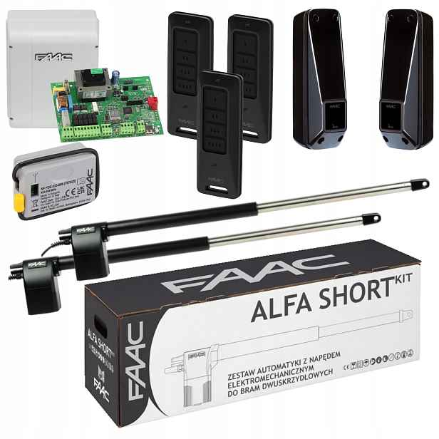 Faac Alfa Short Pilot XT4FDS 3ks Pohon dvoukřídlé rozpínací brány