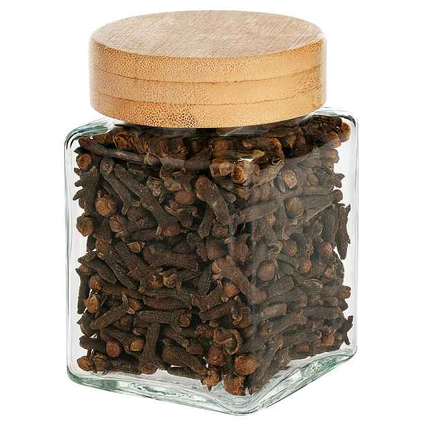 Hranatá kořenka s bambusovým víčkem (100 ml) VILDE 5,5 x 5,5 x 7,5 cm