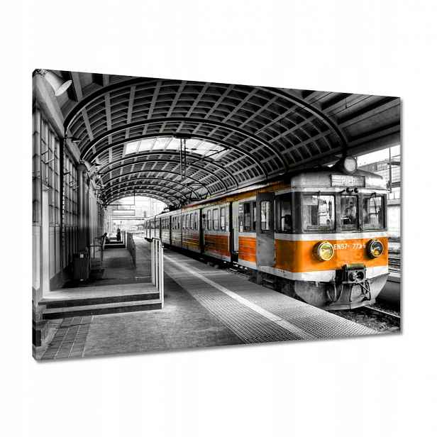 Obrazy 100x70 Oranžový vlak