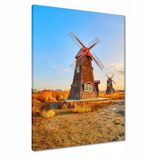 Obrazy 60x80 Dřevěný ventilátor Krajina