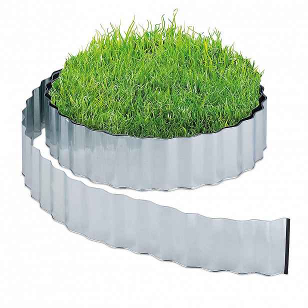 Relaxdays OBRUBA Stříbrná kovová pozinkovaná 1500 cm