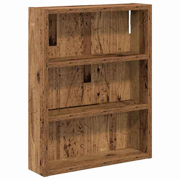 vidaXL Koupelnová nástěnná skříňka Staré dřevo 40 x 10 x 50 cm