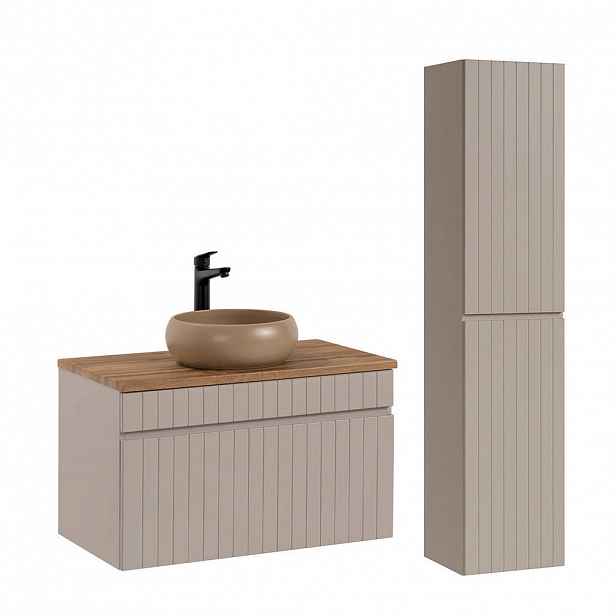 Petits-meubles KOUPELNOVÝ NÁBYTEK 80.4cm Zelie 2er-Set Kašmír