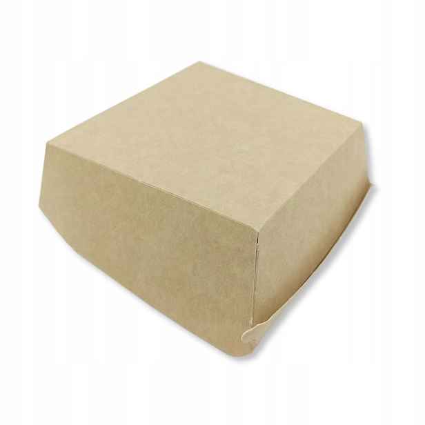 Burgerový box Menu Kartonový 150 x 150 x 90 mm Hnědý 100