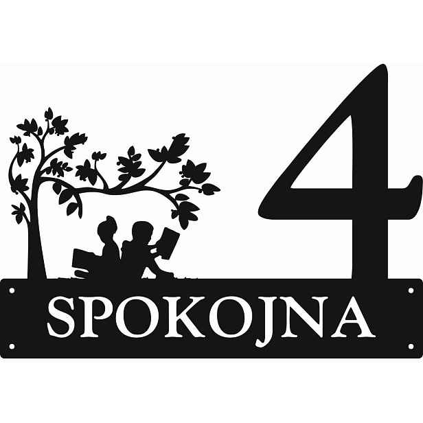 Číslo Na Dům 80 cm Tabule Adresa Ocel 2 mm Grafika 102