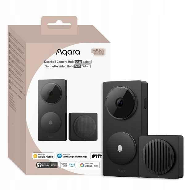 Dveřní zvonek Videodomofon Aqara Doorbell Hub G410 Šedý CH-C09D