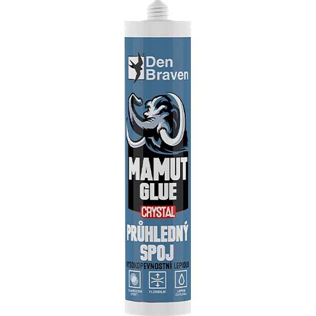 Lepidlo Den Braven MAMUT GLUE Crystal transparentní 290 ml