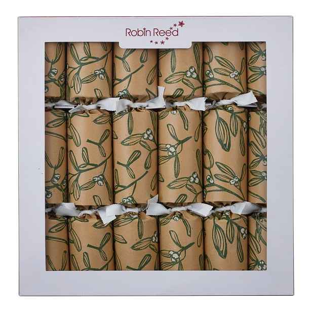 Vánoční crackery v sadě 6 ks Mistletoe Vintage – Robin Reed