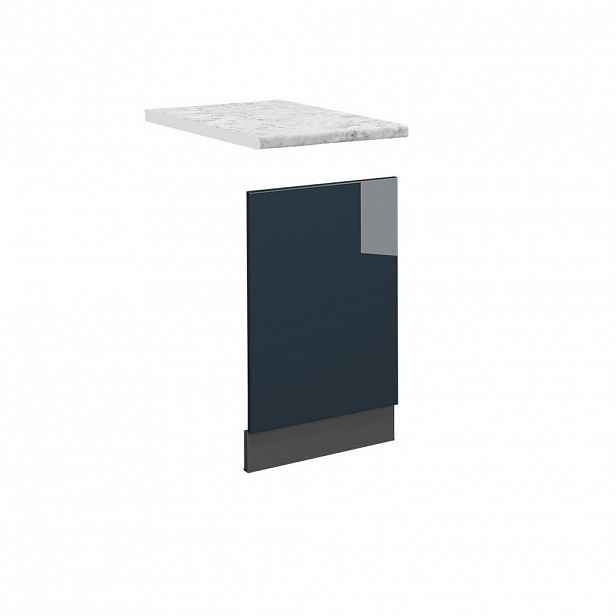 Vicco PŘEDNÍ PANEL Fame-Line Tmavě modrá s vysokým leskem 45 cm , PD Mramor