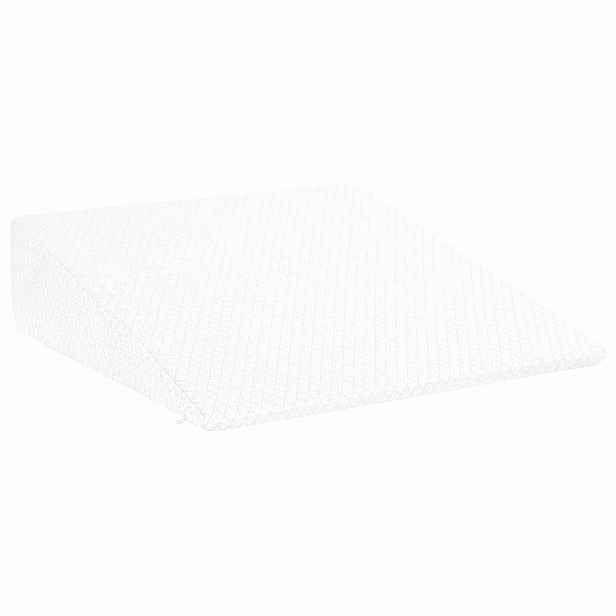 vidaXL Polštář na svah 69 x 64 x 19 cm Střední Paměťová pěna Bílá