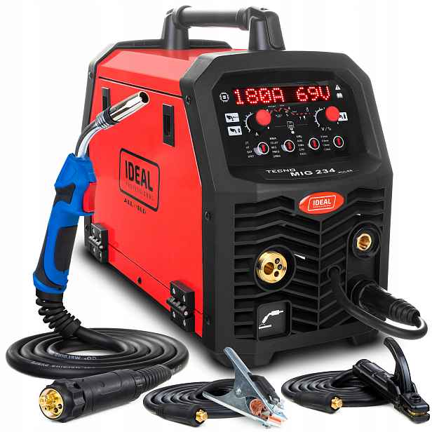 Invertorová Svářečka Ideal Mig 234 Pulse Mma Tig 4R 200A 230V Flux