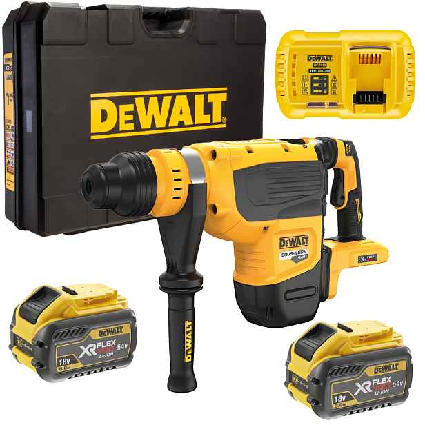 54V vrtací kladivo Sds-max 13,3J DeWALT DCH735X2
