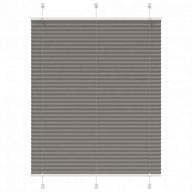 vidaXL Plisovaná roleta antracitová 110x100 cm Šířka látky 109,4 cm