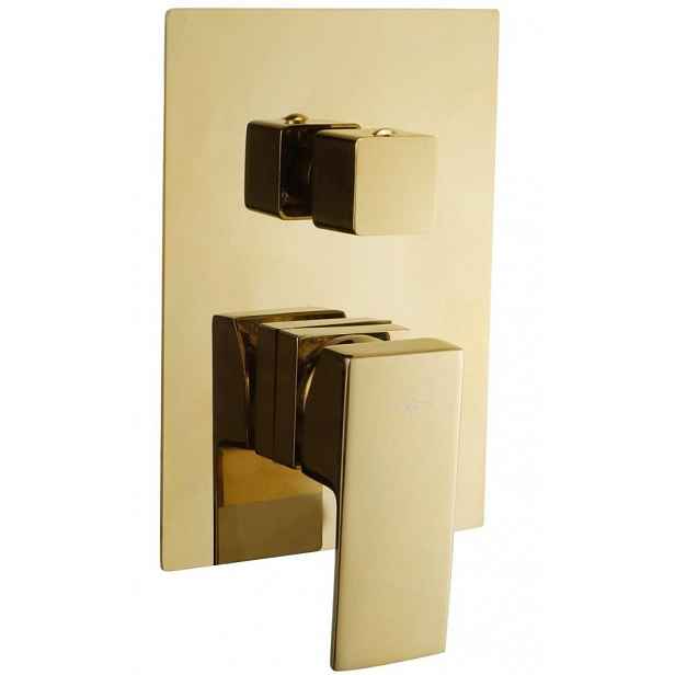 MEXEN - Uno podomítková baterie vana-sprcha DR02, zlatá 71435-50