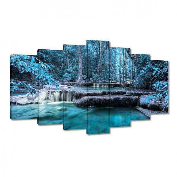 Obrazy 140x80 Erawan Modrý vodopád