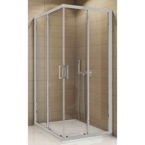 SanSwiss TOPAC 0900 01 07 Sprchový kout čtvercový 90×90 cm, matný elox/sklo
