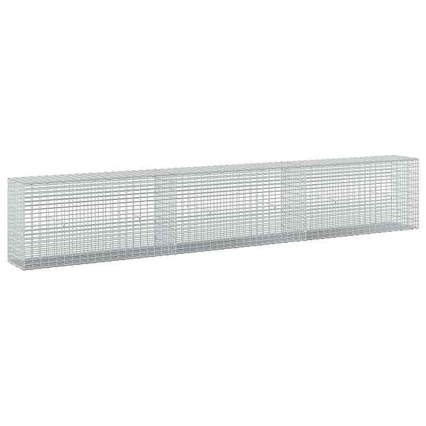vidaXL Gabion s drátem 3,5 mm a sítem 5x2,5 cm 300x30x50 cm