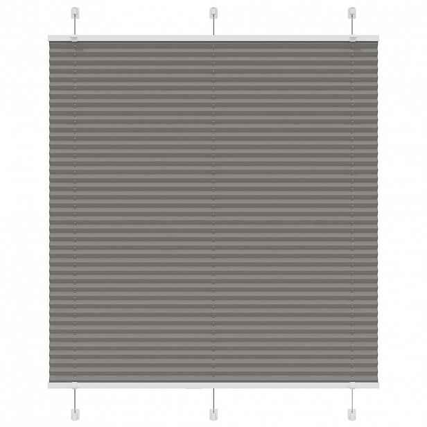 vidaXL Plisovaná roleta antracitová 115x100 cm Šířka látky 114,4 cm