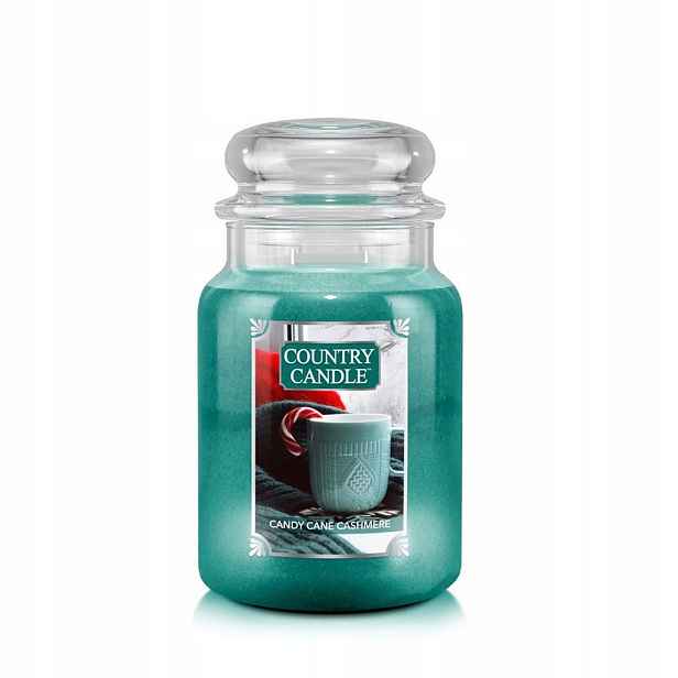 Vonná svíčka sójová Candy Cane Cashmere Country Candle 1 ks