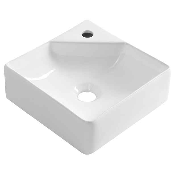Aqualine NEXA keramické umyvadlo rohové 30x30cm, bílá