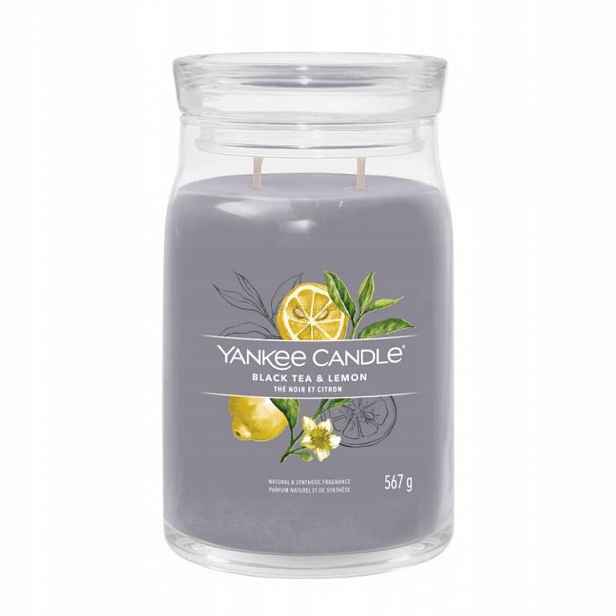 Black Tea Lemon Yankee Candle velká svíčka