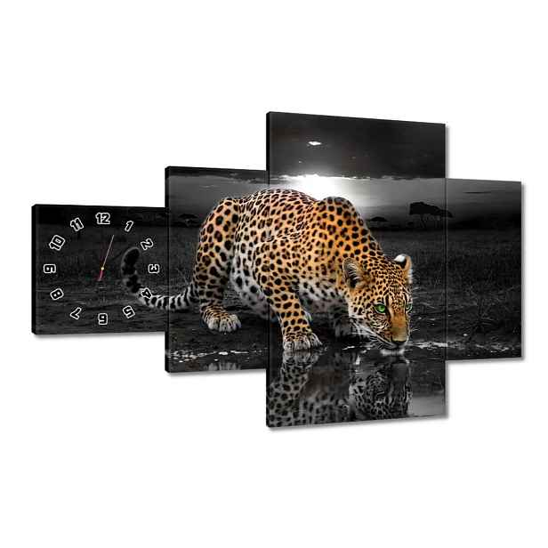 Nástěnné hodiny 130x80 Gepard Do Ložnice