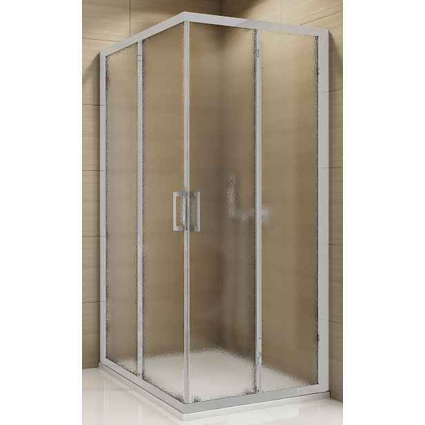 SanSwiss TOPAC 0900 01 22 Sprchový kout čtvercový 90×90 cm, matný elox/durlux