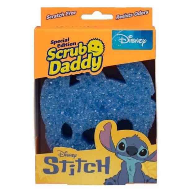 SRUB DADDY Houbička na nádobí a čistění, chytrá houba SCRUB DADDY, LIMITOVANÁ EDICE - Stitch