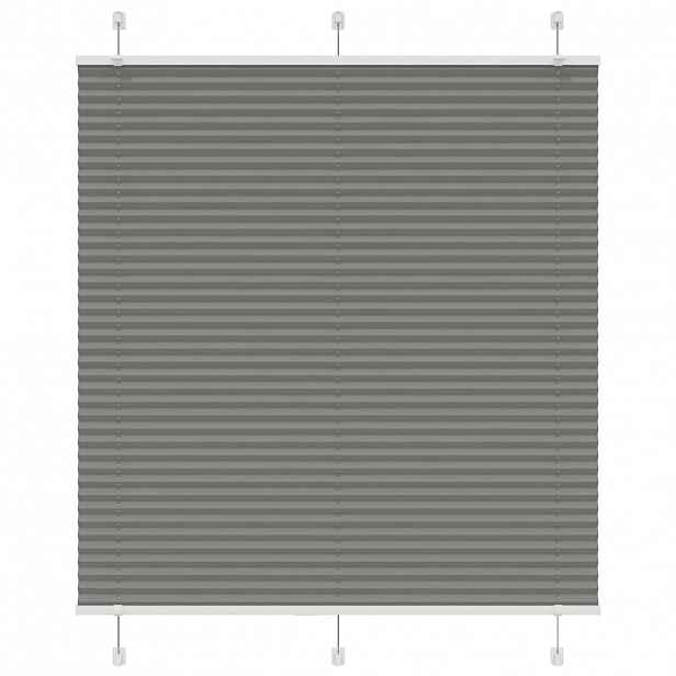 vidaXL Plisovaná roleta antracitová 120x100 cm Šířka látky 119,4 cm