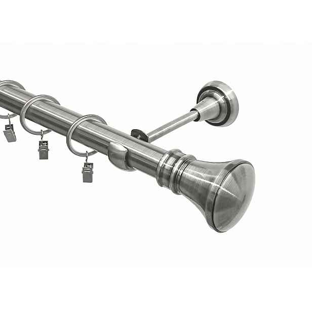 Jednoduchá garnýž kovový nikl mix hrotů Imperia Deco 25 mm 300 cm
